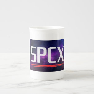 Caneca De Porcelana SPCX SpaceX IPO Investidor Design Ação Espacial