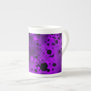 Caneca De Porcelana Splatter de pintura roxa