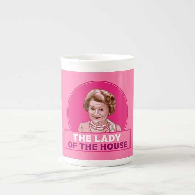 Caneca De Porcelana Sra. Bucket - Mantendo as Aparências (Frente)