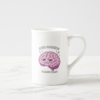 Caneca De Porcelana Still Loading – Please Wait Brain Cartoon Mug
