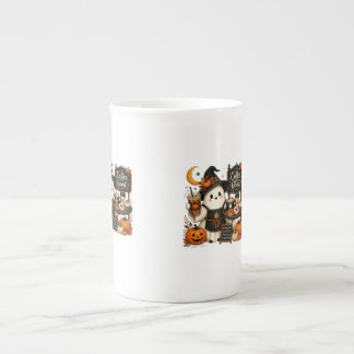 Caneca De Porcelana Suave camisola de gola redonda de Haloween
