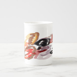 Caneca De Porcelana Sunset de outono de Raccoon