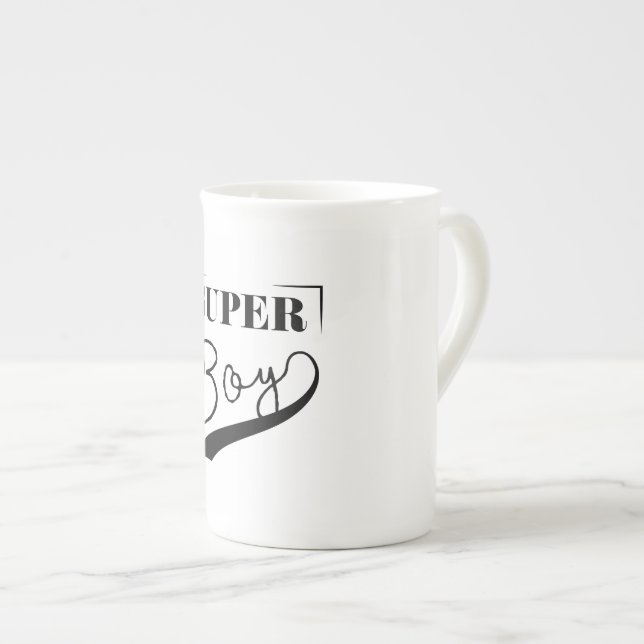 Caneca De Porcelana Super Boy (Frente Esquerda)