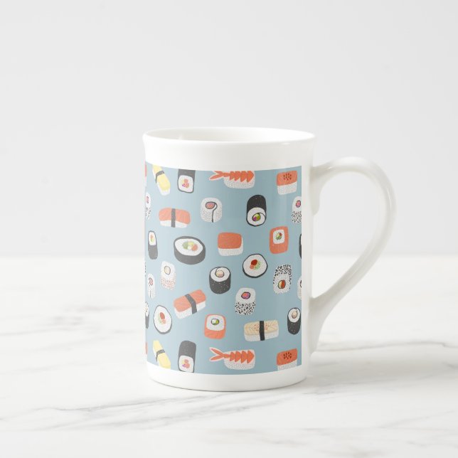 Caneca De Porcelana Sushi Pattern (Direita)