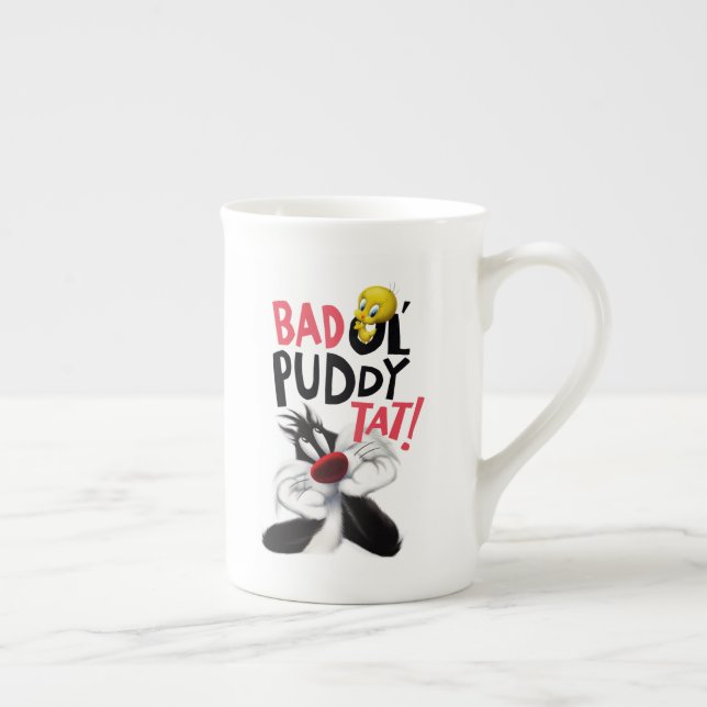 Caneca De Porcelana SYLVESTER™ E TWEETY™ - Pó de Ol' defeituoso (Direita)