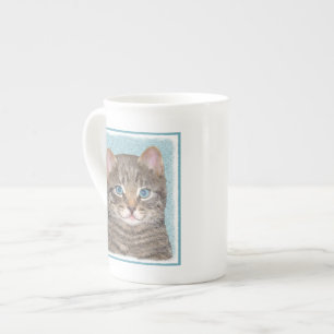 Caneca De Porcelana Tabelas de cinzas por Pintura de Gato - Arte de Ga