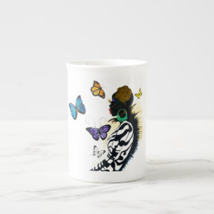 Caneca De Porcelana Taça Bazaar