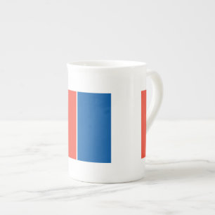 Caneca De Porcelana Taça de porcelana França estandarte