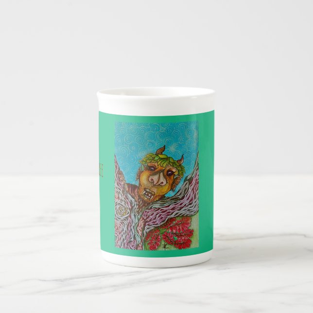 Caneca De Porcelana Tangle Tree Troll (Frente)