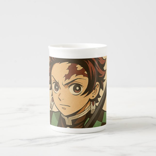 Caneca De Porcelana Tanjiro Kamado (Frente)