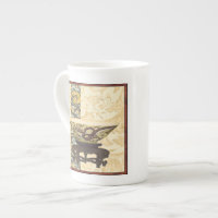 Tapeçaria Asiática com Design de Bowl e Dragão