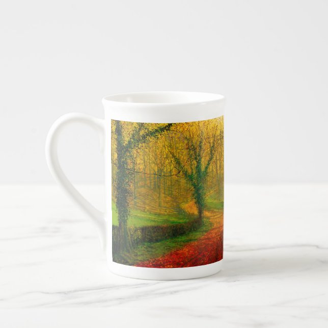 Caneca De Porcelana Tarde de Novembro Stapleton Park Grimshaw (Esquerda)