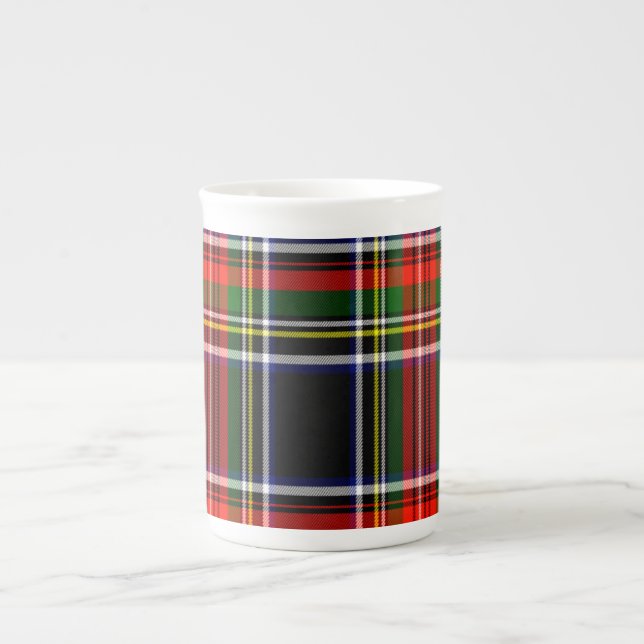 Caneca De Porcelana Tartan do Scottish de Garrow (Frente)