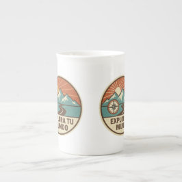 Caneca De Porcelana Taza de Café Explora Tu Mundo