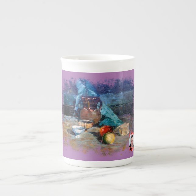 Caneca De Porcelana Taza De Porcelana Bodegón a espátula (Frente)