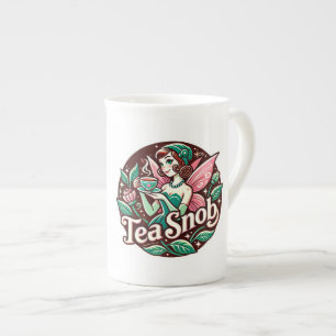 Caneca De Porcelana Tea Snob Fairy