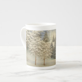 Caneca De Porcelana Tempestade adiantada da neve