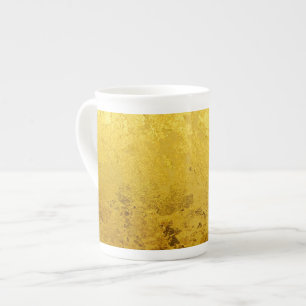 Caneca De Porcelana Teste padrão do OURO/folha de ouro PUROS