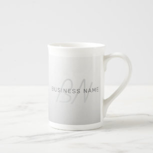Caneca De Porcelana Texto editável para negócios, saudação ou nome