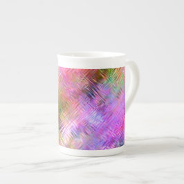Caneca De Porcelana Textura colorido de vidro óptico