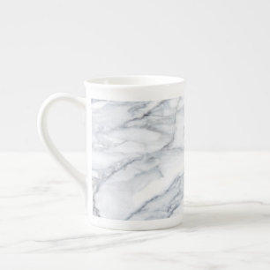 Caneca De Porcelana Textura de Carrara Calacatta, mármore branco