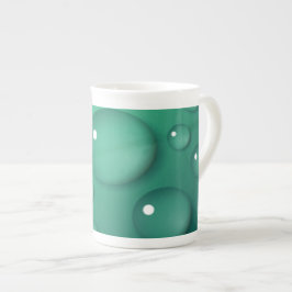Caneca De Porcelana Textura de derramamento de chuva em teal