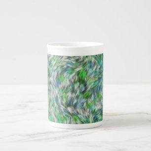 Caneca De Porcelana Textura em tecido Peles verdes Design-68745