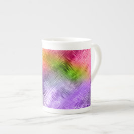 Caneca De Porcelana Textura Roxa Glassy Ametrine