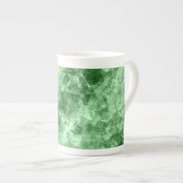 Caneca De Porcelana Textura verde escura amassada