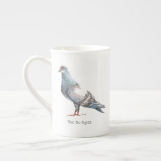 Caneca De Porcelana "Theo copo de chá de China de osso do pombo"