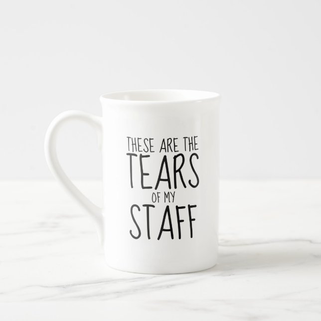 Caneca De Porcelana These Are The Tears Of My Staff (Esquerda)
