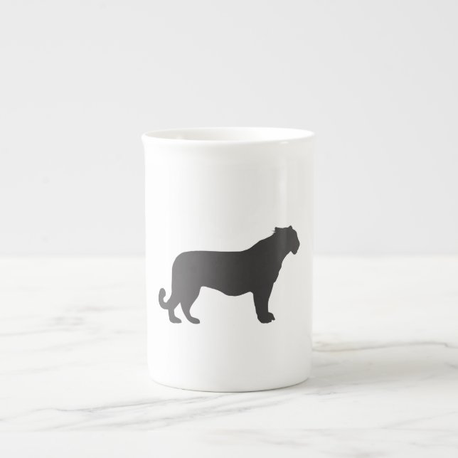 Caneca De Porcelana Tiger Silhouette (Frente)