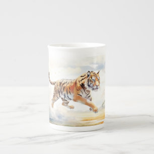 Caneca De Porcelana Tigre na Ação 2