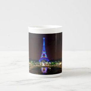 Caneca De Porcelana Torre Eiffel na noite, Paris