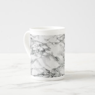 Caneca De Porcelana Trendy White Marble Stone
