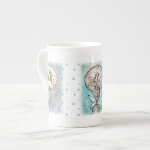 Caneca De Porcelana Três Sereias Celestiais