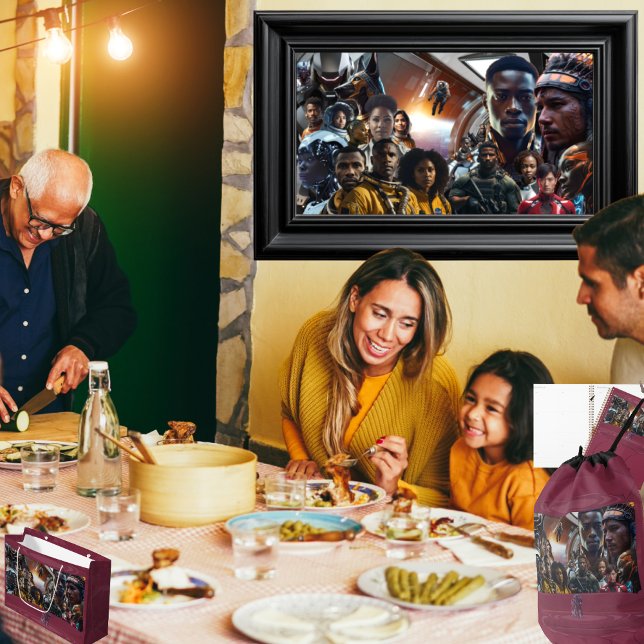 Caneca De Porcelana Tripulação Sekhmet (Get the full "Sekhmet Starship" collection at  https://bit.ly/BlackFutureZazzle)