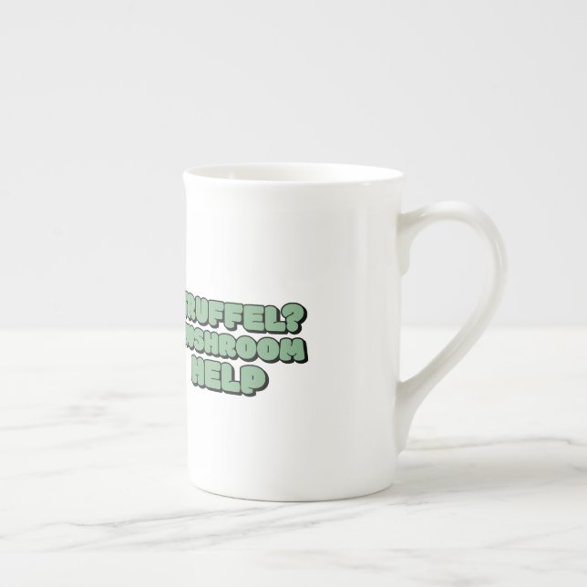 Caneca De Porcelana Trufa? Cogumelo ajuda (Direita)