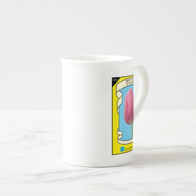 Caneca De Porcelana Tulip Seed Packet Mug (Frente Esquerda)