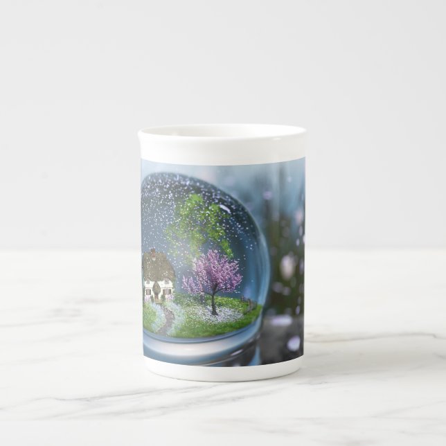 Caneca De Porcelana Tumg Especialmente de Cereja Blossom (Frente)