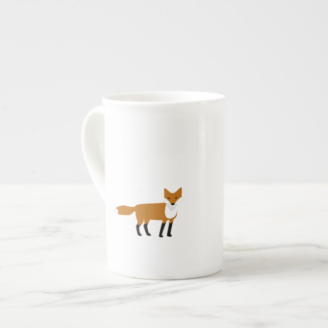 Caneca De Porcelana Tumg Fox Bone China (Frente Esquerda)