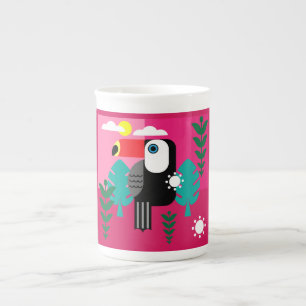 Caneca De Porcelana Turiano Tropical RainForest
