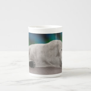Caneca De Porcelana Urso Polar Descansando