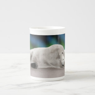 Caneca De Porcelana Urso Polar Descansando