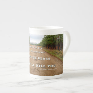 Caneca De Porcelana Ursos de SlipperyJoe's vão matá-lo impressões de p