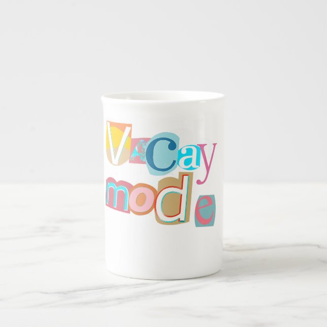 Caneca De Porcelana Vacay Summer (Frente)