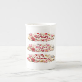Caneca De Porcelana Valentine Love, Romantic Gift