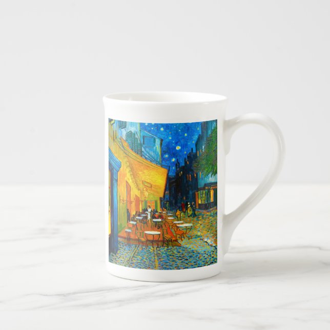 Caneca De Porcelana Van Gogh Café Terrace à Noite (Direita)