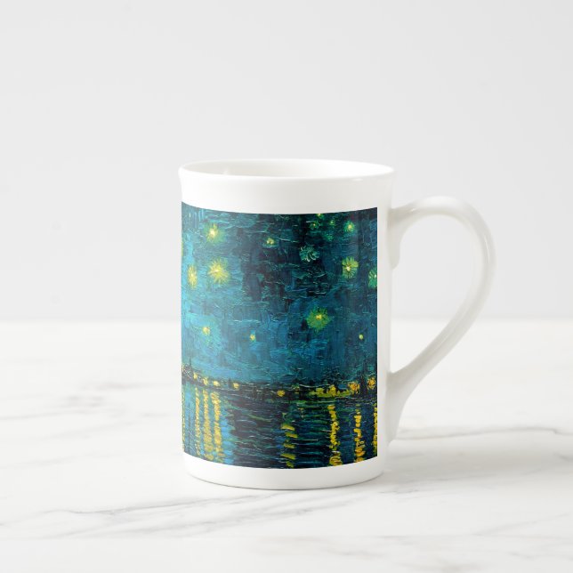 Caneca De Porcelana Van Gogh Starry Night Over the Rhône (Direita)