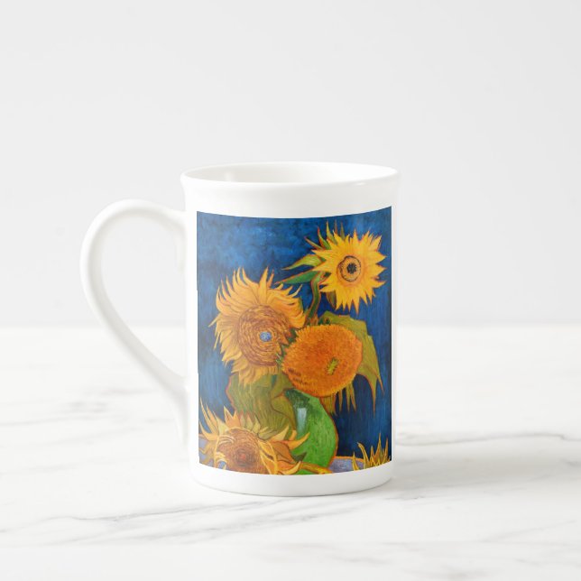Caneca De Porcelana Van Gogh Sunflower (Esquerda)